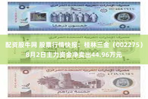 配资股牛网 股票行情快报：桂林三金（002275）8月2日主力资金净卖出44.96万元