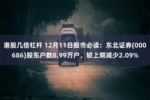 港股几倍杠杆 12月11日股市必读：东北证券(000686)股东户数8.99万户，较上期减少2.09%